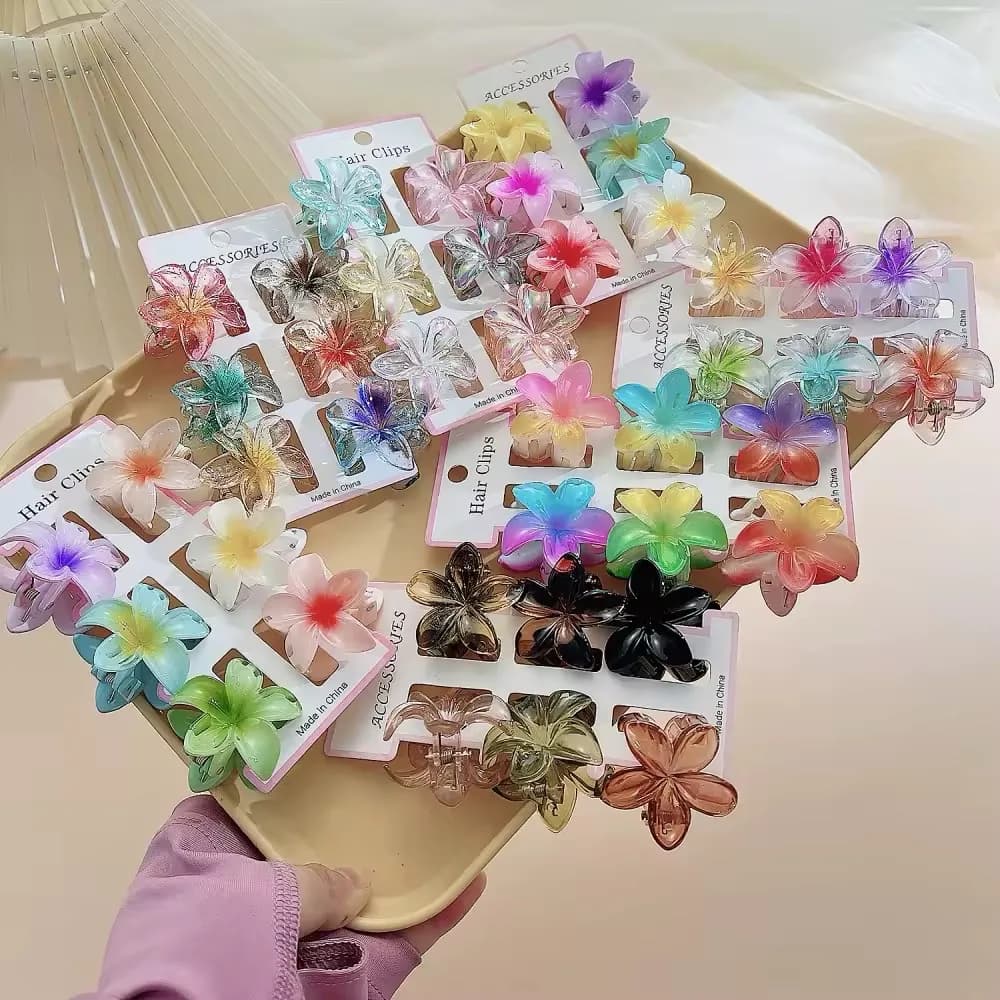 Pince à cheveux fleur décorative (plusieurs couleurs) — photo 2