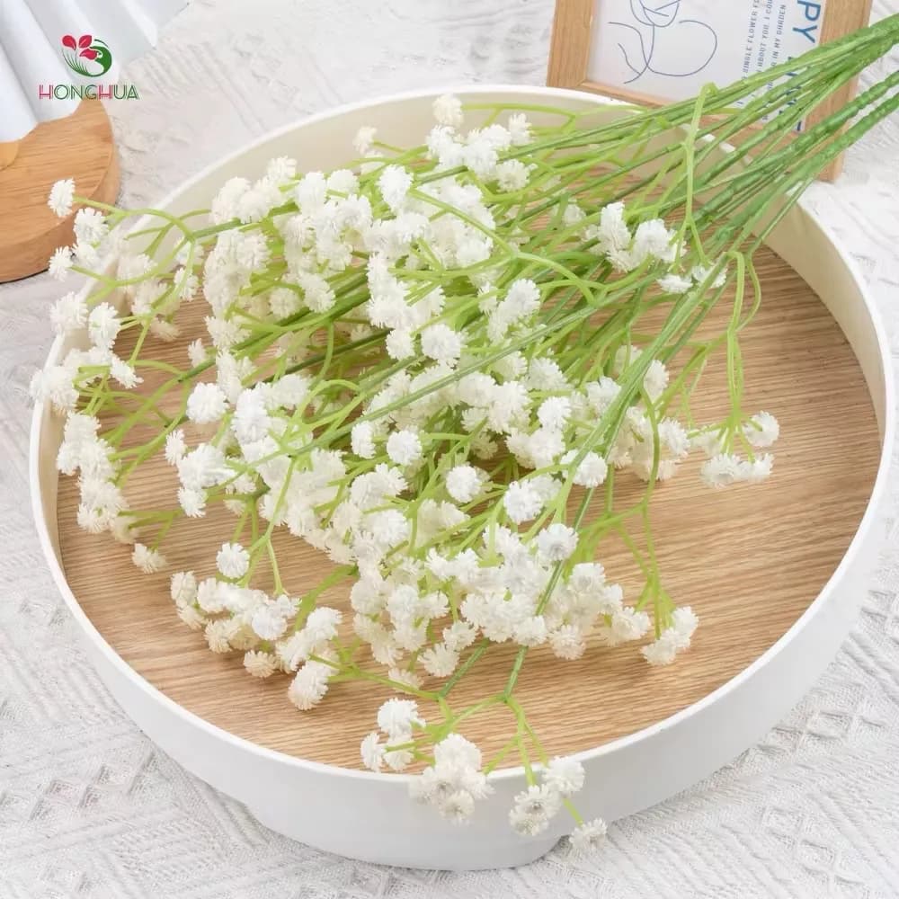 Fleur artificielle Gypsophile – Effet naturel “Real Touch” (62 cm)