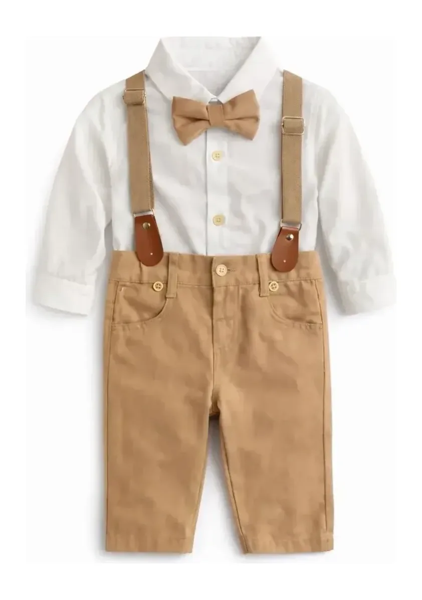 Ensemble pantalon chemise +bretelle