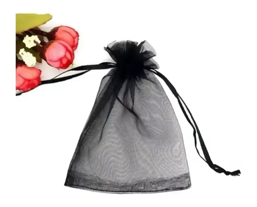 Sachets en organza avec cordon — photo 3