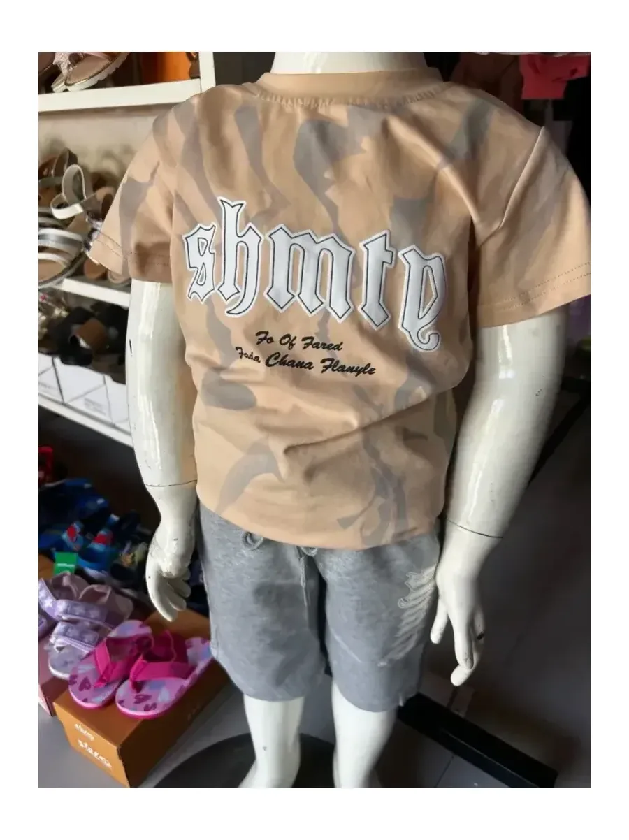 Ensemble Tshirt avec short coton Garcon