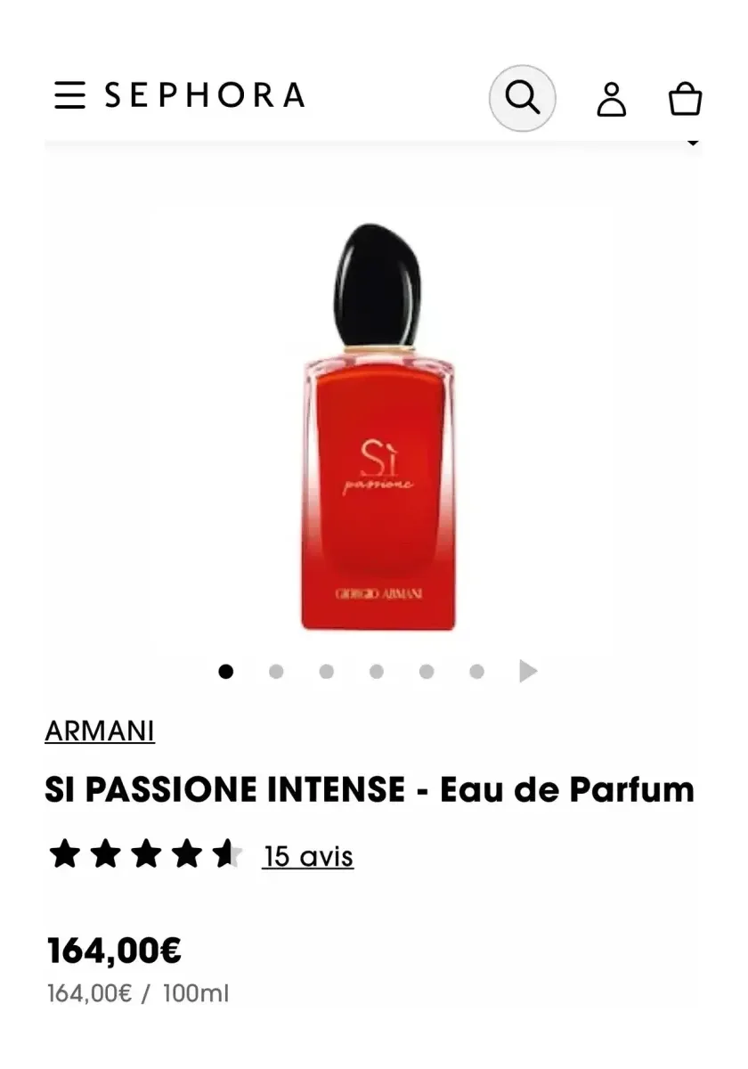 Si Passione Intense Giorgio Armani 100ml
