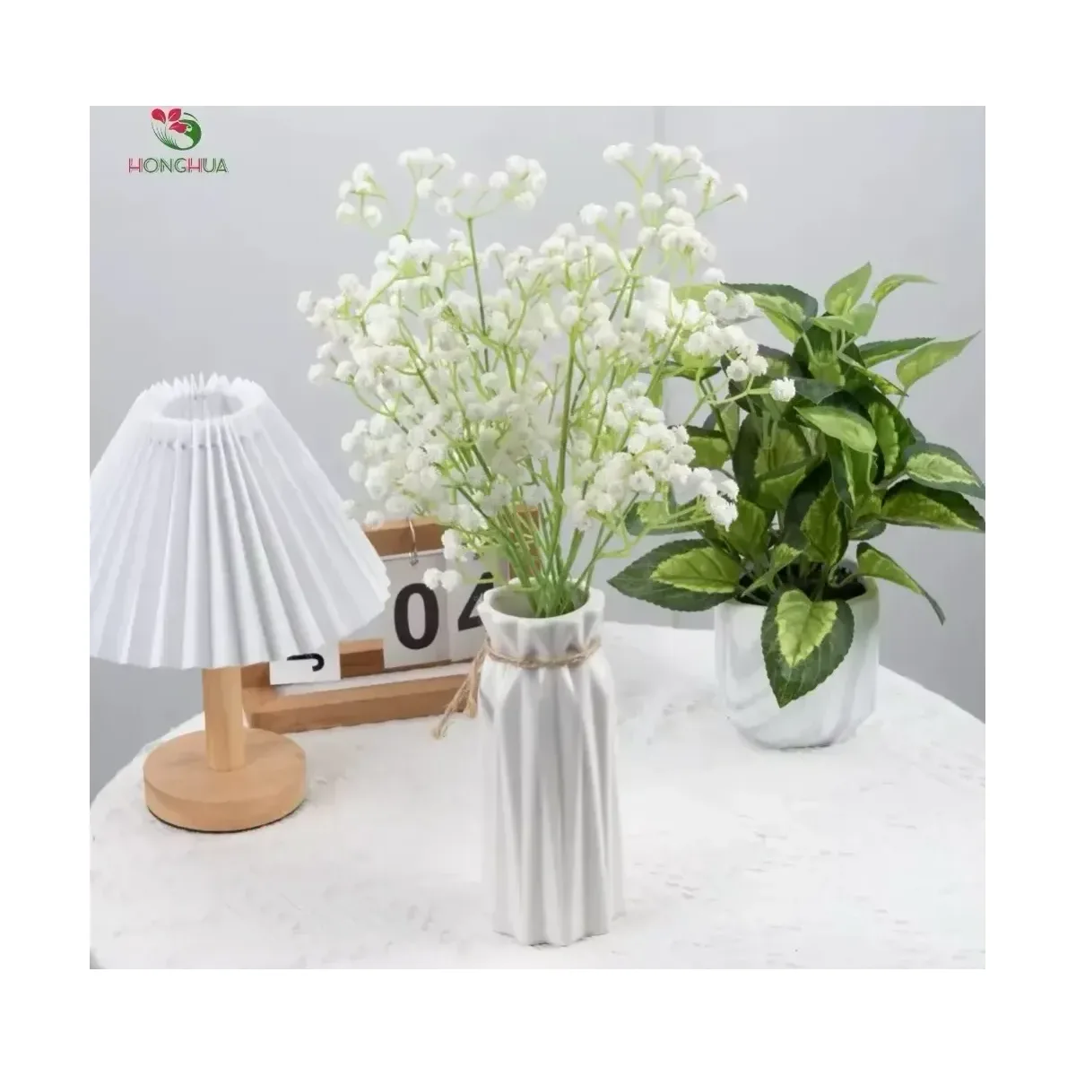 Fleur artificielle Gypsophile – Effet naturel “Real Touch” (62 cm) — photo 2