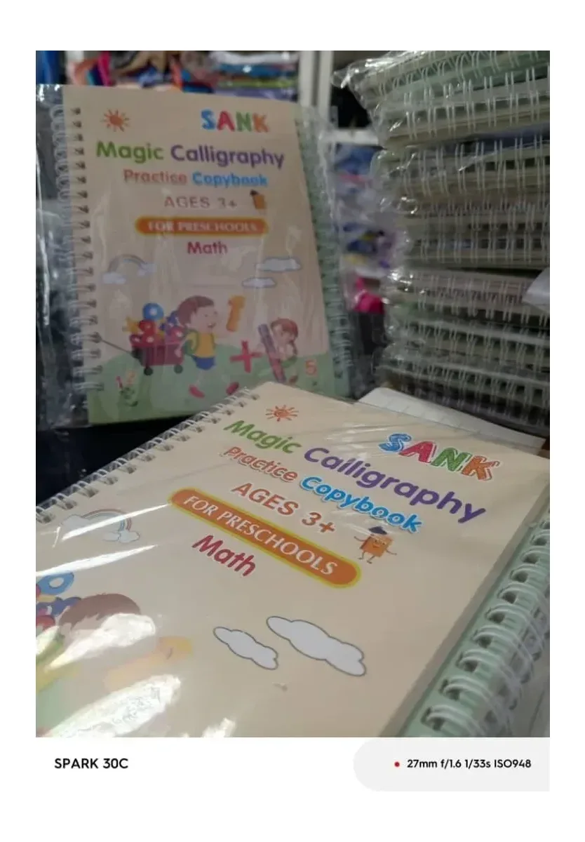 Cahier magic calligraphy