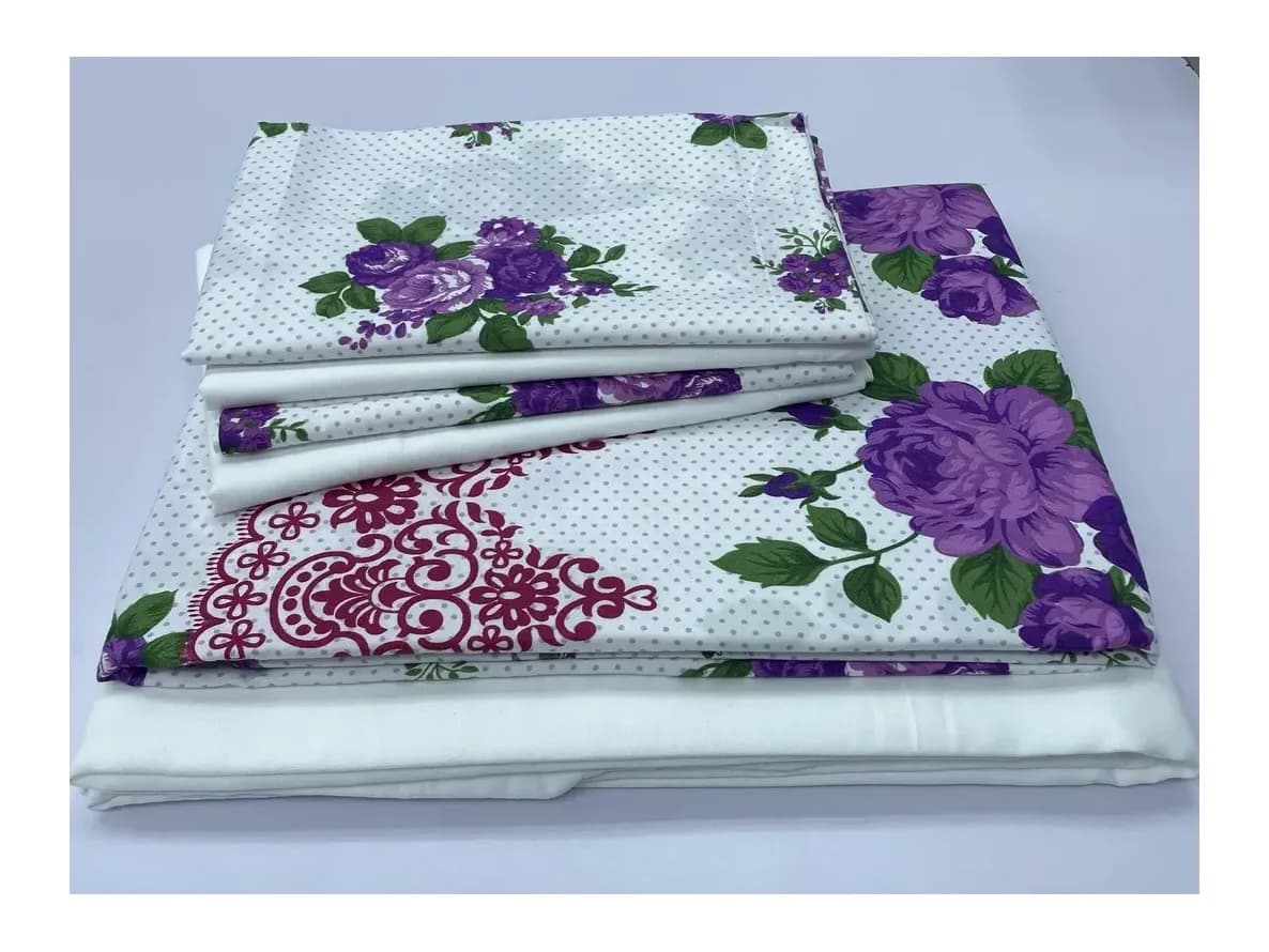 Drap 6 pièces 100% coton