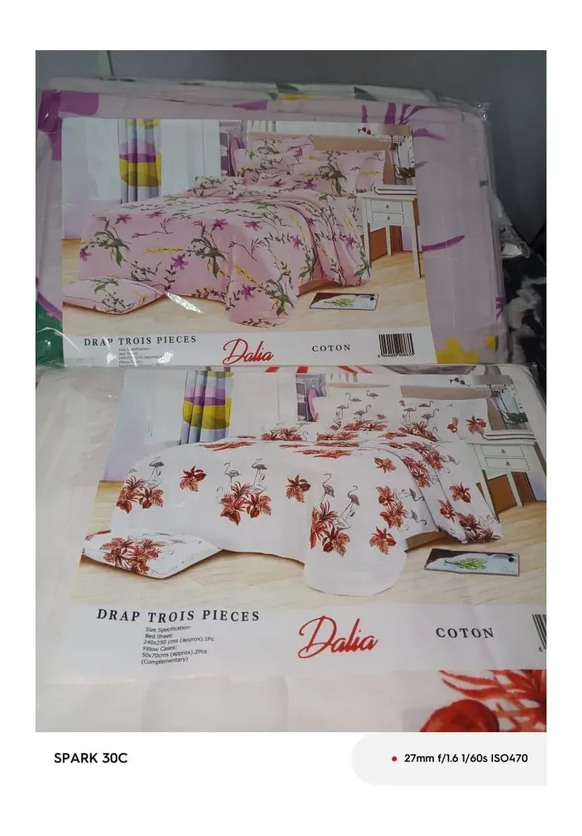 Draps 3 pièces