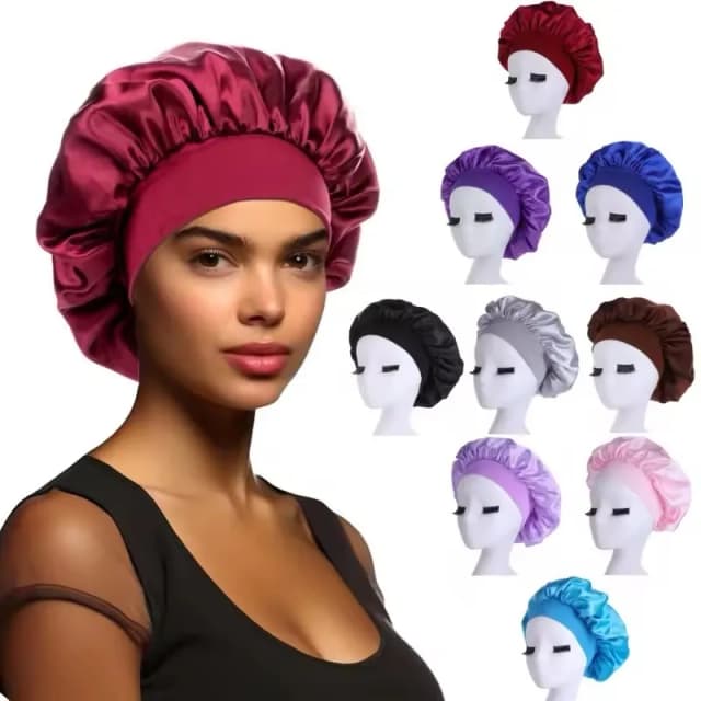 Bonnet en satin – Protection & soin des cheveux