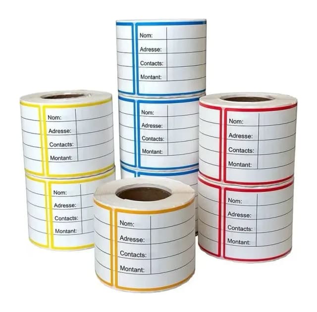 Étiquettes autocollantes