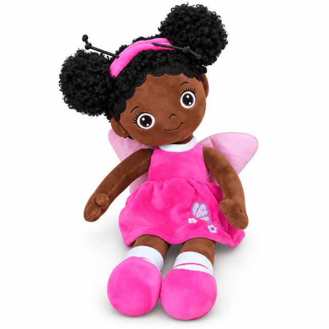 Poupée Noire Africaine en Peluche Malaïka