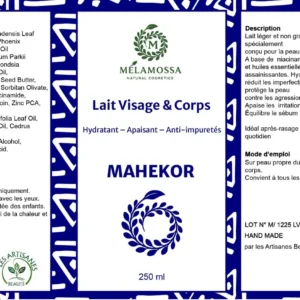 lait visage et corps Mahecor