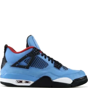 JORDAN 4 bleu noir
