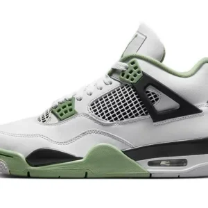 JORDAN 4 BLANC VERT NOIR