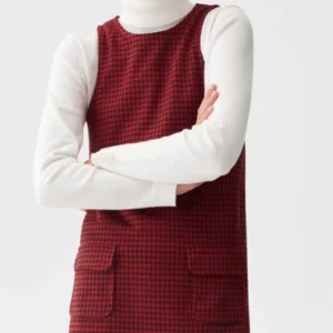 robe chasuble noir rouge
