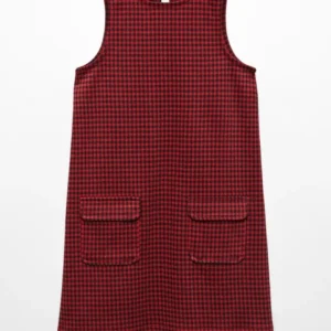 robe chasuble noir rouge